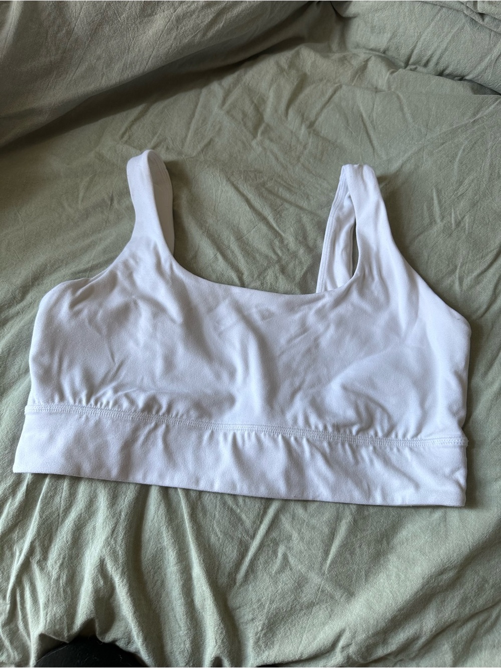 Crz yoga Women’s White Seamless Wireless Tank Bra